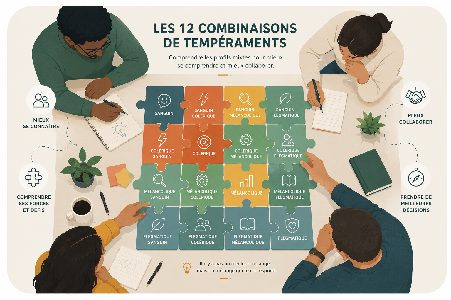 Équipe diversifiée partageant différentes approches autour d'un projet commun.